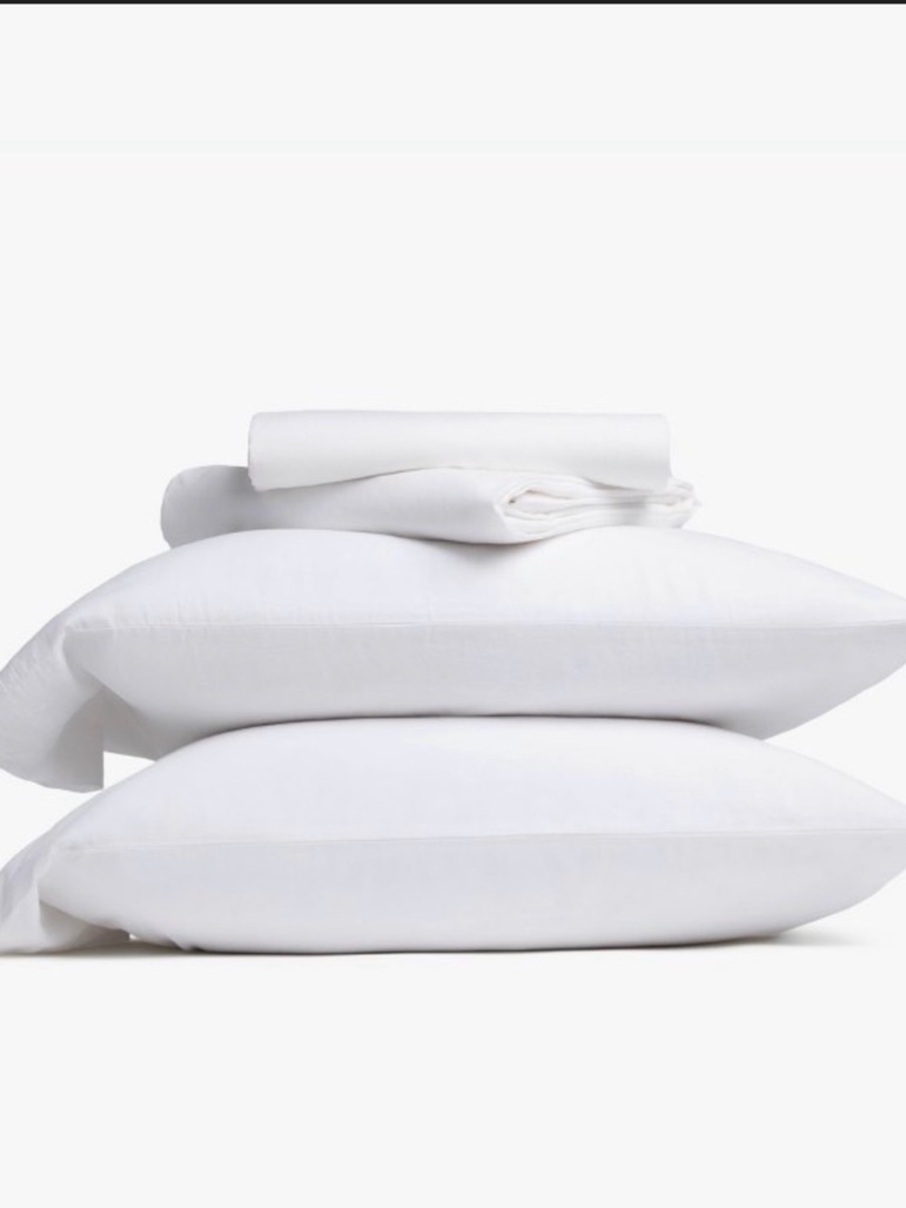 Parachute Queen Relaxed Linen Sheet Set in White - Picture 5 of 5